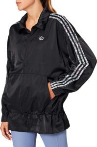 chaqueta cortavientos de chica adidas