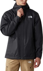 chaqueta cortavientos the north face de chico negra