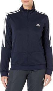 chaqueta cortavientos adidas de mujer azul