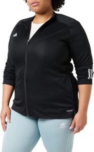 chaqueta cortavientos adidas de mujer negra