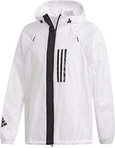 chaqueta cortavientos adidas de hombre blanca