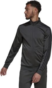 chaqueta cortavientos adidas de hombre gris