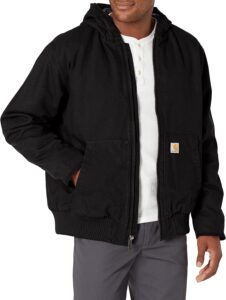 chaqueta cortavientos carhartt de hombre negra