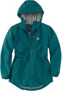 chaqueta cortavientos carhartt de mujer azul