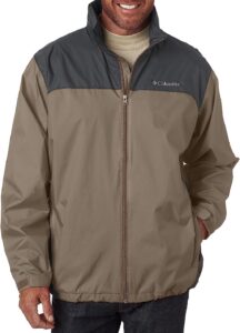 chaqueta cortavientos columbia de hombre en marron