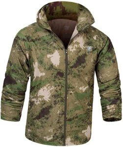 chaqueta cortavientos de camuflaje de hombre barata