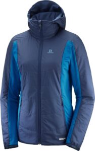 chaqueta cortavientos de running salomon de chica