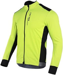 chaqueta cortavientos fluorescente para hombre de ciclismo