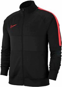 chaqueta cortavientos nike de hombre con franja naranja