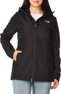 chaqueta cortavientos the north face para mujer en color negro