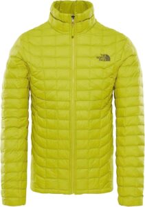 chaqueta cortavientos de north face color fluor para hombre