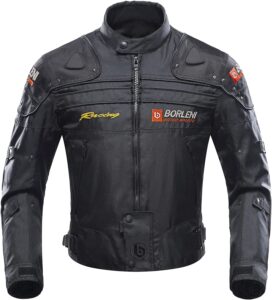 chaqueta cortavientos para moto de hombre borleni