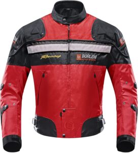 chaqueta cortavientos para moto para hombre borleni