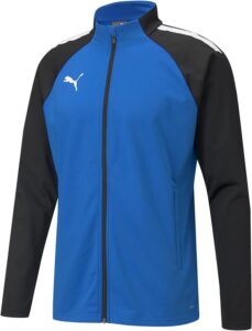 chaqueta cortavientos puma de hombre azul y negro