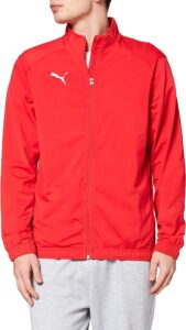 chaqueta cortavientos puma de hombre en rojo