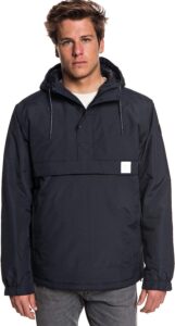 chaqueta cortavientos quiksilver de hombre en negro