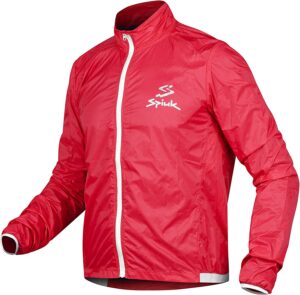 chaqueta cortavientos roja de hombre