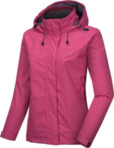 chaqueta cortavientos rosa de mujer little donkey