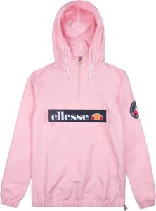 chaqueta cortavientos rosa ellesse