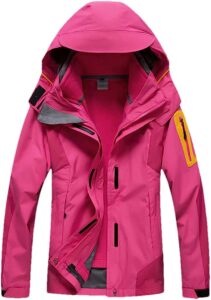 chaqueta cortavientos rosa de hombre montaña