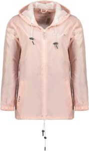 chaqueta cortavientos rosa norway para mujer