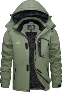 chaqueta para esquiar de hombre verde