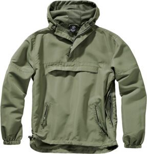 chaqueta cortavientos verde de hombre barata