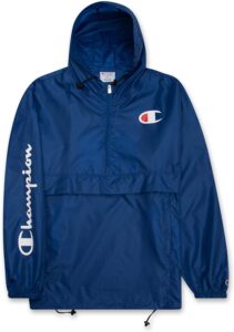 chaqueta cortavientos champion de hombre en color azul