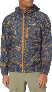 chaqueta cortavientos columbia de hombre estampada