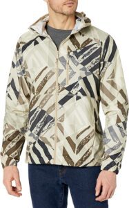 chaqueta cortavientos columbia de hombre en tonos ocre