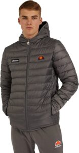 chaqueta cortavientos ellesse de hombre en color gris