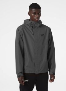 chaqueta cortavientos helly hansen de hombre en color gris