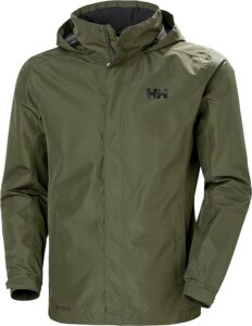 chaqueta cortavientos helly hansen de hombre en color verde