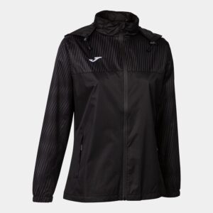 chaqueta cortavientos joma de mujer en color negro