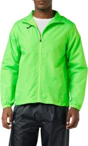 chaqueta cortavientos joma de hombre en color verde