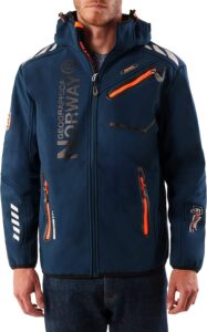 chaqueta cortavientos norway de hombre azul