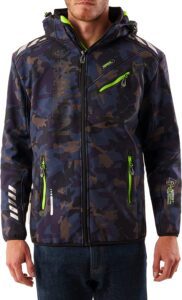 chaqueta cortavientos norway de hombre camuflaje