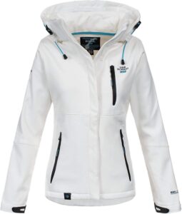 chaqueta cortavientos norway de mujer en color blanco