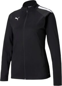 chaqueta cortavientos puma de mujer en color negro