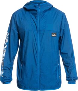 chaqueta cortavientos quiksilver de hombre en azul