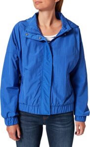 chaqueta cortavientos de mujer urban classics en azul