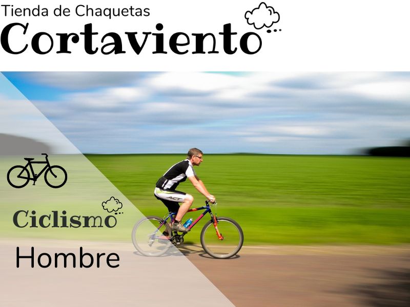 chaqueta cortavientos de ciclismo para hombre