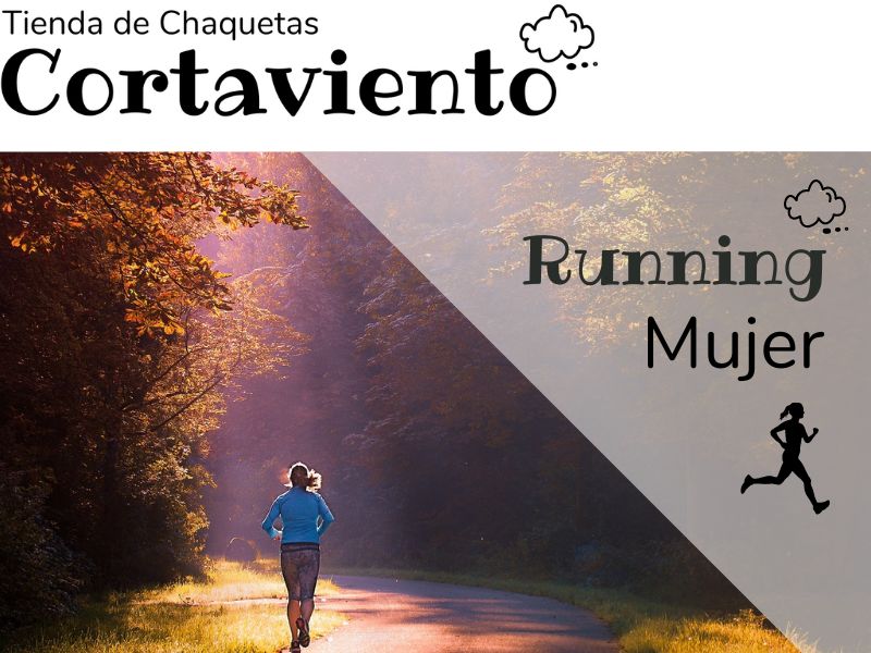 chaqueta cortavientos de running para mujer