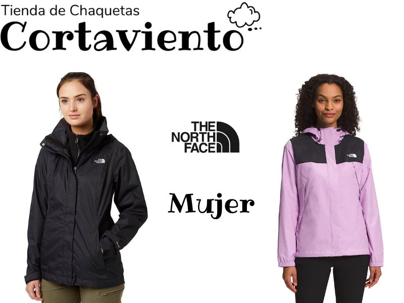 chaqueta cortavientos the north face de mujer