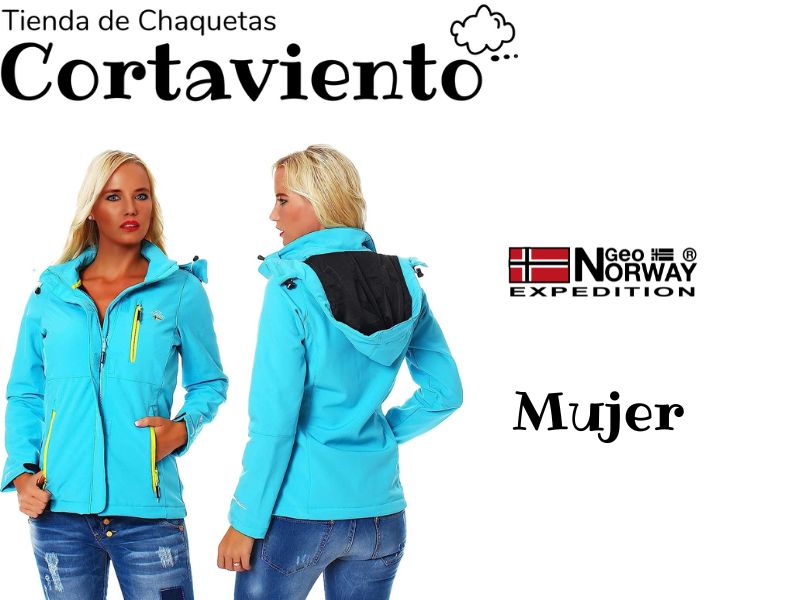 chaqueta cortavientos norway de mujer