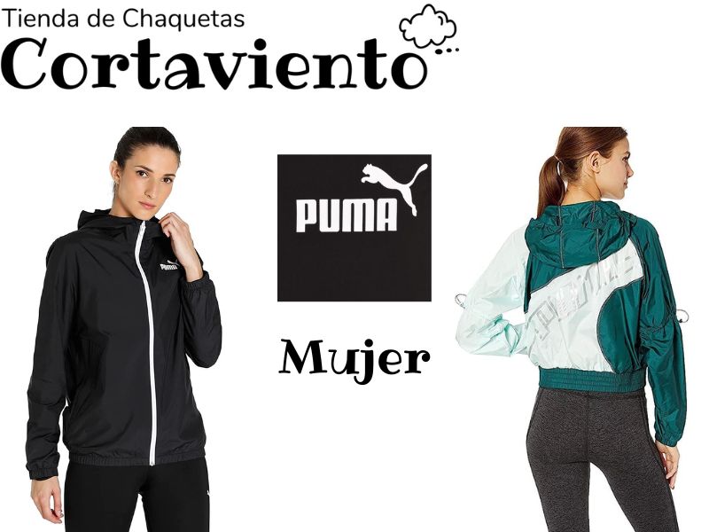 chaqueta cortavientos puma de mujer