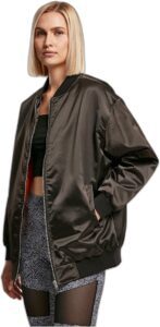 chaqueta cortavientos casual de mujer tipo bomber