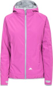 chaqueta cortavientos de montaña para mujer rosa bebe