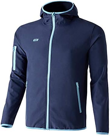 chaqueta cortavientos de running para hombre en azul