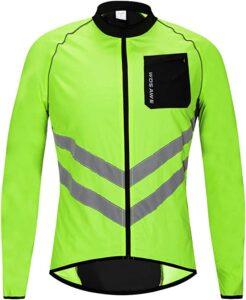 chaqueta cortavientos de ciclismo para hombre